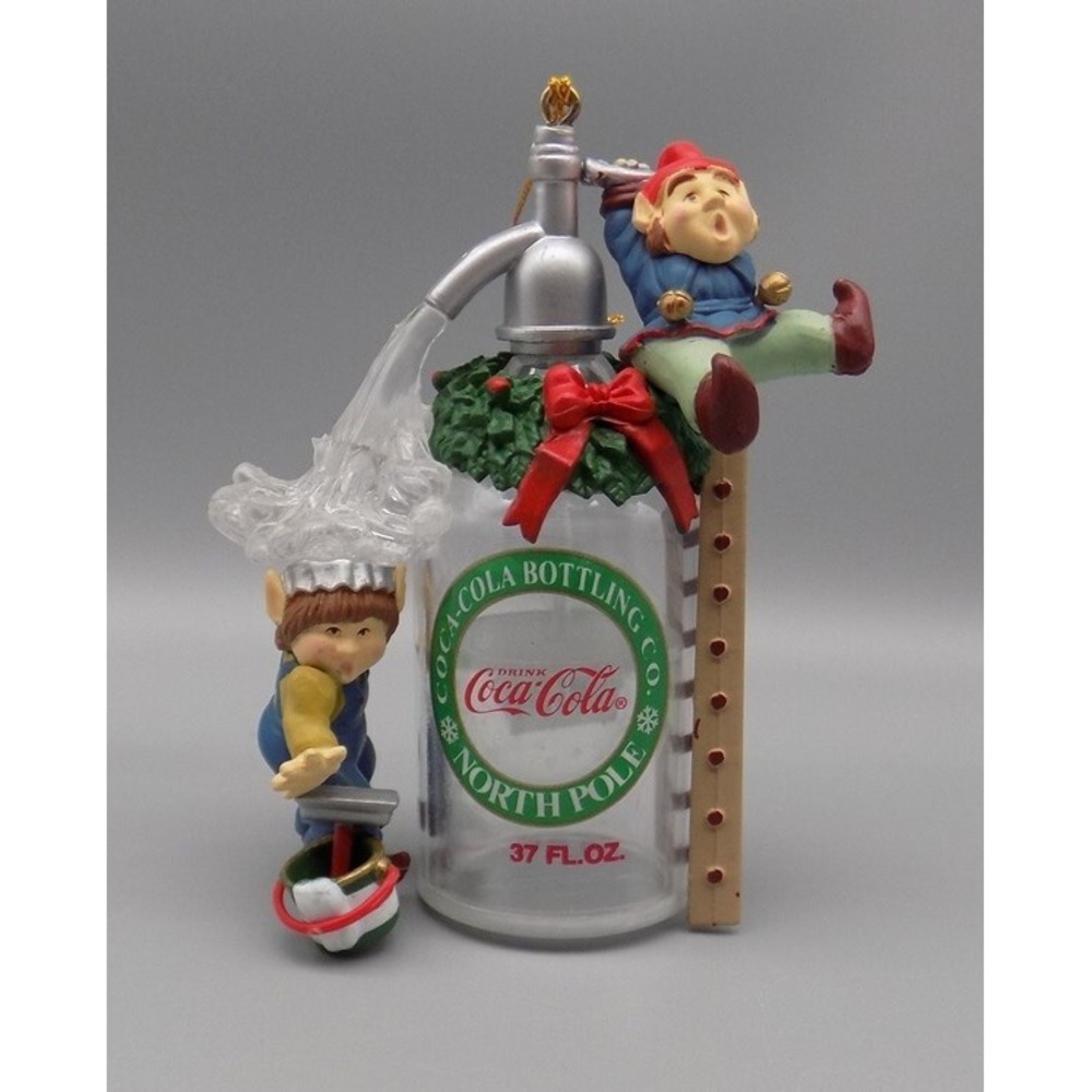 Coca-Cola  Bottling Works Seltzer Surprise  Christmas Ornament In Box